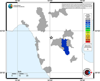 Mappa EMS - territori comuni