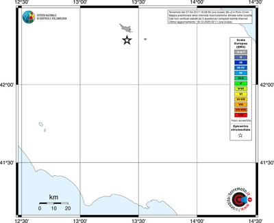 Mappa EMS - territori località