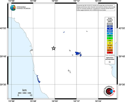 Mappa EMS - territori località