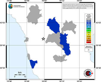 Mappa EMS - territori comuni