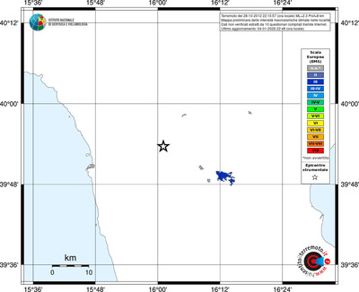 Mappa EMS - territori località