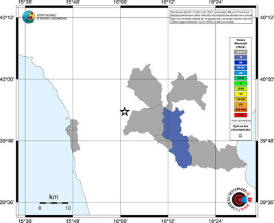 Mappa MCS - territori comuni