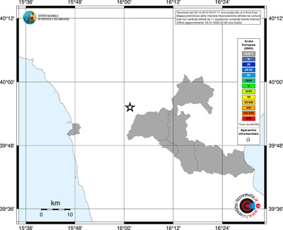 Mappa EMS - territori comuni