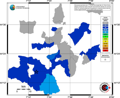 Mappa EMS - territori comuni