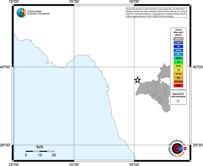 Mappa MCS - territori comuni