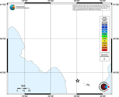 Mappa EMS - territori località