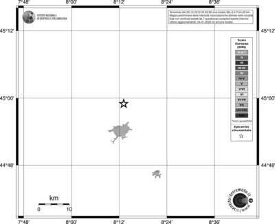 Mappa EMS - territori località