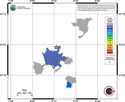 Mappa EMS - territori comuni