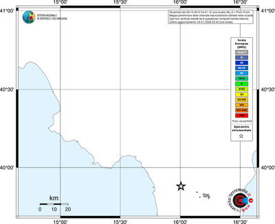 Mappa EMS - territori località