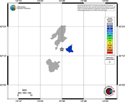 Mappa MCS - territori comuni