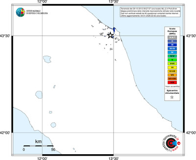 Mappa EMS - territori località