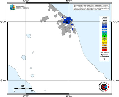 Mappa EMS - territori comuni