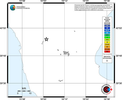 Mappa EMS - territori località