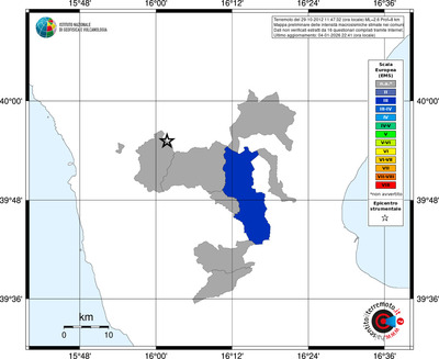 Mappa EMS - territori comuni