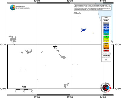 Mappa EMS - territori località