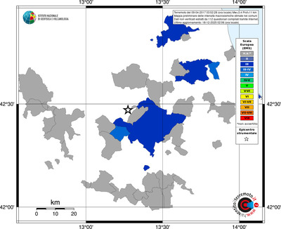 Mappa EMS - territori comuni