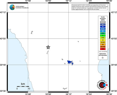 Mappa EMS - territori località