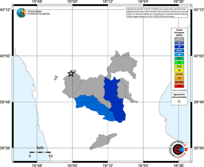 Mappa EMS - territori comuni