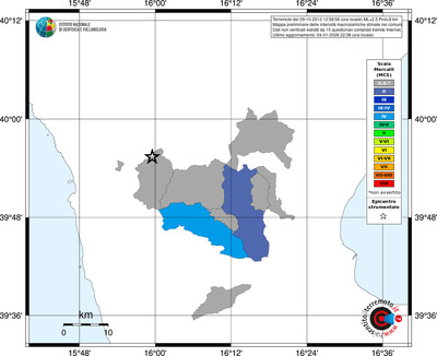 Mappa MCS - territori comuni