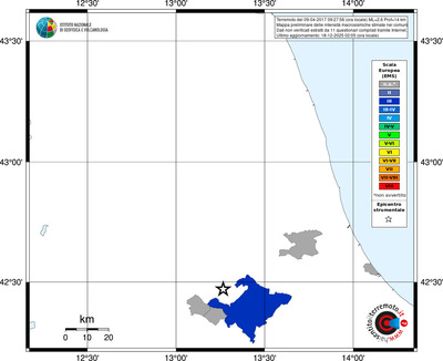 Mappa EMS - territori comuni