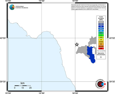 Mappa EMS - territori comuni