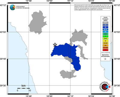 Mappa EMS - territori comuni
