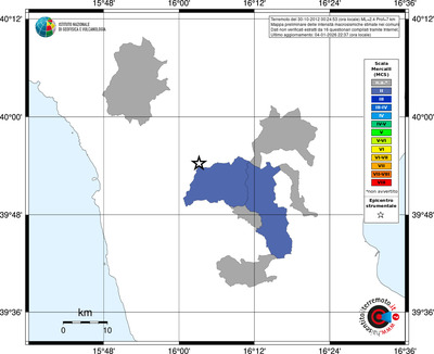Mappa MCS - territori comuni