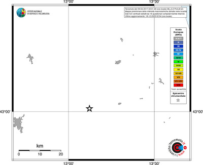 Mappa EMS - territori località