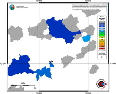 Mappa EMS - territori comuni