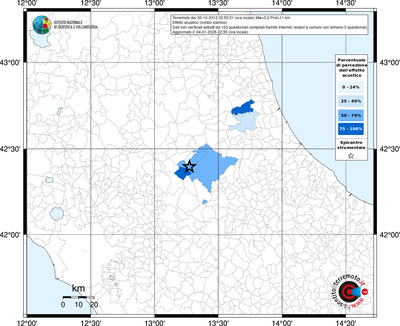 Mappa territorio comunale con almeno 3 questionari