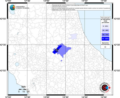 Mappa territorio comunale con almeno 3 questionari