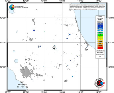 Mappa EMS - territori località