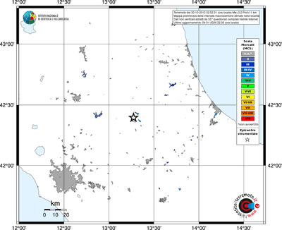 Mappa MCS - territori località