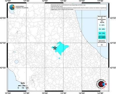Mappa territorio comunale con almeno 3 questionari