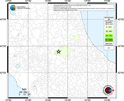 Mappa territorio comunale con almeno 3 questionari
