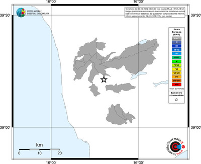 Mappa EMS - territori comuni