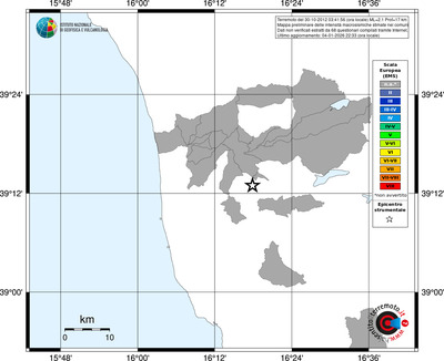 Mappa EMS - territori comuni