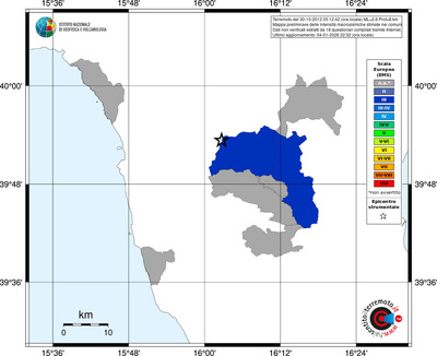 Mappa EMS - territori comuni