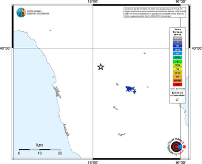 Mappa EMS - territori località