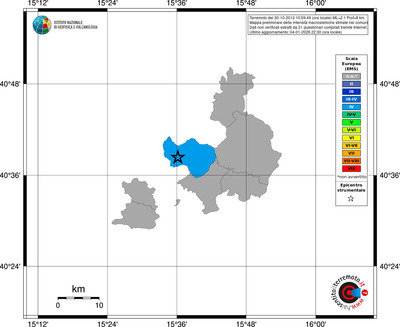 Mappa EMS - territori comuni