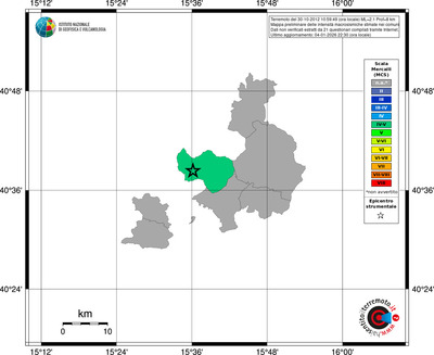Mappa MCS - territori comuni