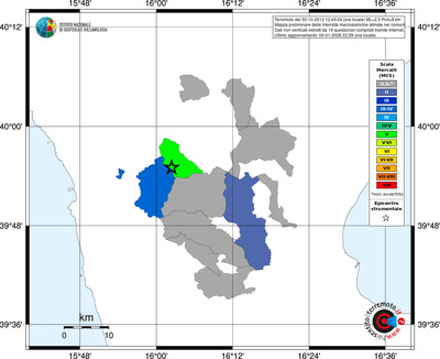 Mappa MCS - territori comuni