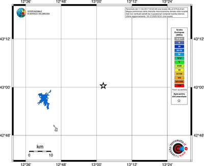 Mappa EMS - territori località