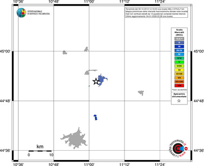 Mappa MCS - territori località