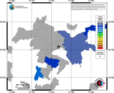 Mappa EMS - territori comuni