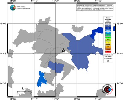 Mappa MCS - territori comuni