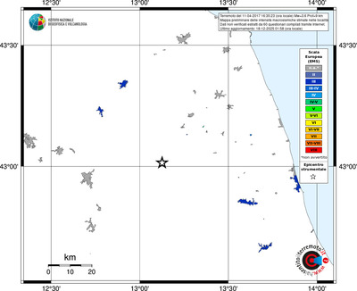 Mappa EMS - territori località