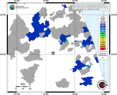 Mappa EMS - territori comuni