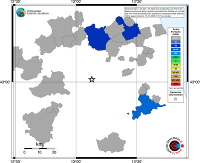 Mappa EMS - territori comuni