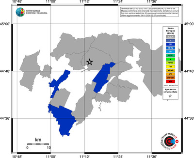 Mappa EMS - territori comuni
